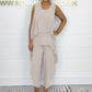 🌷Summer Specials🍃Casual Sleeveless Loose Top and Pants Suit