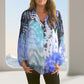 🔥BUY 2 GET 10% OFF💝Tie-Dye Printed V-Neck Long Sleeve Shirt