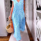 ⭐Summer Sale 48% OFF⭐ Long V-neck dress with short sleeves