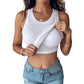 ❤️‍🔥Summer Sale-50% Off💗Women's Ribbed Stretchy Tank Top with Shelf Bra