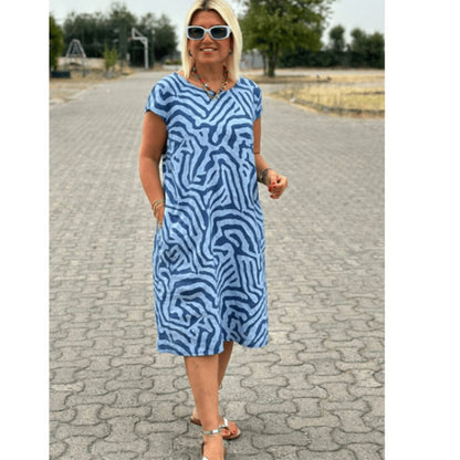 🌹Hot Sale-50% Off 🎁2025 New Boho Vintage Casual Printed Dress💃