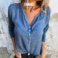🔥Limited Time 46% OFF🔥Women’s Trendy Solid Color V Neck Long Sleeve Top