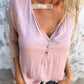 🔥Limited Time 46% OFF🔥Women’s Trendy Solid Color V Neck Long Sleeve Top