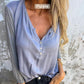 🔥Limited Time 46% OFF🔥Women’s Trendy Solid Color V Neck Long Sleeve Top