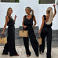 🏝️Summer Sale-50% Off💖Women's Sleeveless Wide Leg Jumpsuit