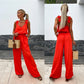 🏝️Summer Sale-50% Off💖Women's Sleeveless Wide Leg Jumpsuit