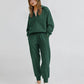 🔥Hot Sale-50% OFF💕Womens 2 Piece Long Sleeve Half Zip Pullover Fall Tracksuit Sweatsuits Set
