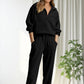 🔥Hot Sale-50% OFF💕Womens 2 Piece Long Sleeve Half Zip Pullover Fall Tracksuit Sweatsuits Set