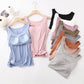 💛Hot Sale 50% OFF💛Women's Classic Solid Colour Built-in Bra Tank Top