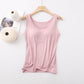 💛Hot Sale 50% OFF💛Women's Classic Solid Colour Built-in Bra Tank Top