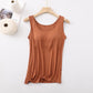 💛Hot Sale 50% OFF💛Women's Classic Solid Colour Built-in Bra Tank Top
