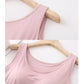 💛Hot Sale 50% OFF💛Women's Classic Solid Colour Built-in Bra Tank Top