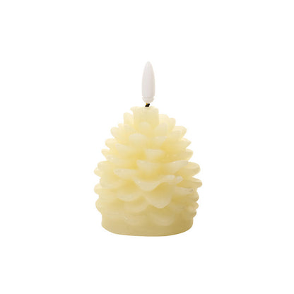 🌲🔥Flameless LED Pine Cone Candles for Holiday Decor