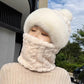 😍WINTER HOT SALE 49% OFF🥰 Women's Winter Warm Windproof Plush Scarf Hat