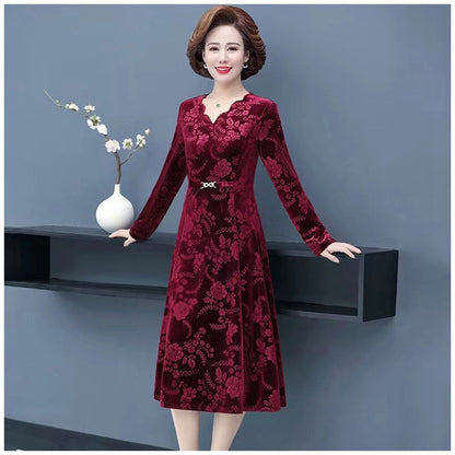 Elegant Midi Dress with Long Sleeves🎁 FREE SHIPPING