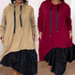 🔥Black Friday Sale 49% OFF🔥Women’s Trendy Casual Loose Fit Hooded Dress
