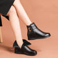 🎁Winter Hot Sale 49% OFF⏳Genuine Leather Metal Buckle Velvet Boots✨Free Shipping