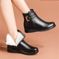 🎁Winter Hot Sale 49% OFF⏳Genuine Leather Metal Buckle Velvet Boots✨Free Shipping
