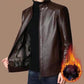 🔥Winter Hot Sale 49% Off🔥Men’s Warm Plush Lining Leather Jacket Coat - Gift for Him!