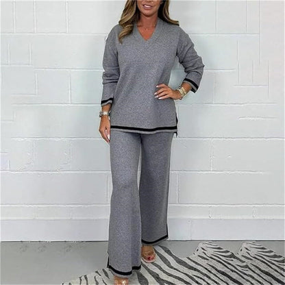 🥳New Year Pre-sale 49% Off💯Women's 2 Piece Knit Lounge Set