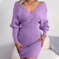 💃Last Day Sales - 49% OFF🎉Sexy Knit Mini Dress with Batwing Long Sleeves