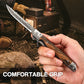 New Year Hot Sale 49% OFF🗡️Folding knife with wooden handle for work, hiking & camping⛺Buy 1 Get 1 Free