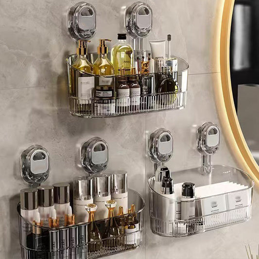 👍Suction Cup Storage Rack with Drain Hole