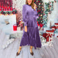 💃New Year Sales - 49% OFF🔥Women’s Luxurious Long-Sleeve Dress with Ruffle Hem