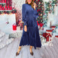 💃New Year Sales - 49% OFF🔥Women’s Luxurious Long-Sleeve Dress with Ruffle Hem