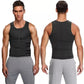 Buy 2 Free Shipping🔥Body shaping sauna vest with waist trainer and double belt for men