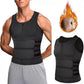 Buy 2 Free Shipping🔥Body shaping sauna vest with waist trainer and double belt for men