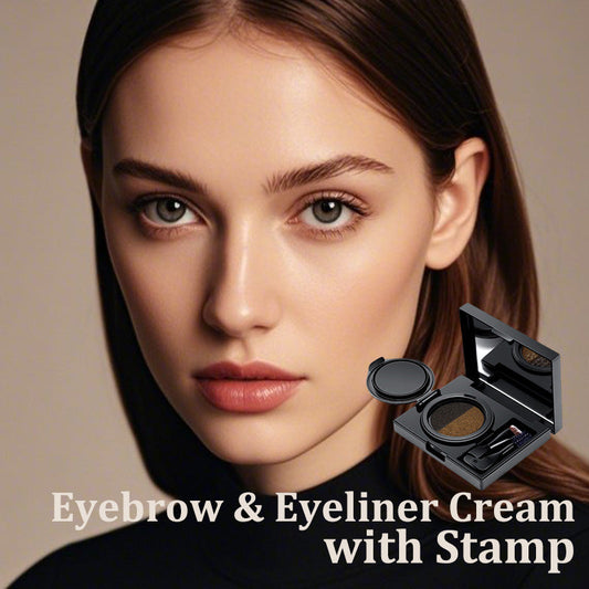 Hot Sale 49% Off✨Eyebrow & Eyeliner Cream with Stamp