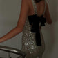 New Year Hot Sale - 49% OFF👗Stylish Sexy Sequins Backless Bowknot Dress