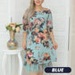 New Arrival🌸Women's Elegant Rose Print Loose Dress