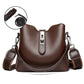 Women’s Elegance Leather Bucket Tote
