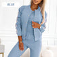 ❤️Limited Sale 50% OFF🌺Women's Three-piece Baseball Jacket And Pants Set