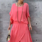 💖HOT SALE 50% OFF 🎁Loose Top & Slit Wide-Leg Pants Chiffon 2-Piece Set
