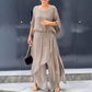 💖HOT SALE 50% OFF 🎁Loose Top & Slit Wide-Leg Pants Chiffon 2-Piece Set