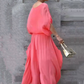 💖HOT SALE 50% OFF 🎁Loose Top & Slit Wide-Leg Pants Chiffon 2-Piece Set