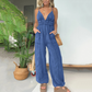 💌2025 New Arrival🩵Women's Deep V-Neck Denim Jumpsuit