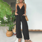 💌2025 New Arrival🩵Women's Deep V-Neck Denim Jumpsuit