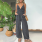💌2025 New Arrival🩵Women's Deep V-Neck Denim Jumpsuit