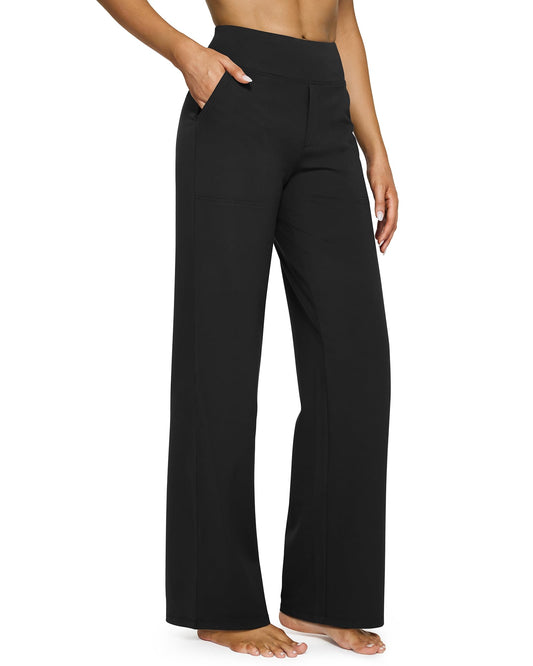 🔥2026 New 49% OFF👖Women's High Waist Stretch Casual Yoga Wide Leg Pants