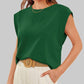 ⏰Limited Sale-50% OFF🎈Solid Color Round Neck Cap Sleeve Top