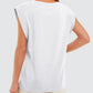 ⏰Limited Sale-50% OFF🎈Solid Color Round Neck Cap Sleeve Top