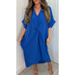 💥Hot Sale-50% Off💕Women's V-Neck Irregular Loose Dress