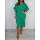 💥Hot Sale-50% Off💕Women's V-Neck Irregular Loose Dress