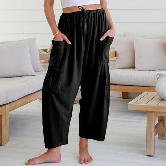 💥Best Seller-60% OFF☀️Women's Linen Wide Leg Pants with Pockets