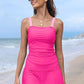 💥Summer Hot Sale🩱Women Vintage Tummy Control Two Piece Tankini Swimsuits