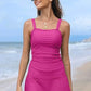 💥Summer Hot Sale🩱Women Vintage Tummy Control Two Piece Tankini Swimsuits